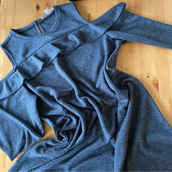 NWOT Loft Mid-Length Cold Shoulder Dress - Picture 4 of 13